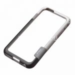 Чехол-бампер силиконовый для Apple iPhone 6 / 6S (черный с белым) Walnutt