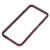 Чехол-бампер силиконовый для Apple iPhone 6 / 6S (черный с розовым)
