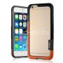 Чехол-бампер силиконовый для Apple iPhone 6 / 6S (оранжевый с черным) Walnutt
