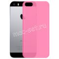 Чехол-накладка пластиковый для Apple iPhone 5 / 5S / SE ультратонкий (малиновый)