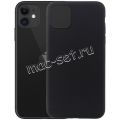 Чехол-накладка силиконовый для Apple iPhone 11 (черный 1.0мм) матовый