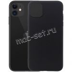 Чехол-накладка силиконовый для Apple iPhone 11 (черный 1.0мм) матовый