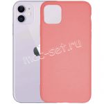 Чехол-накладка силиконовый для Apple iPhone 11 (розовый 1.0мм) матовый