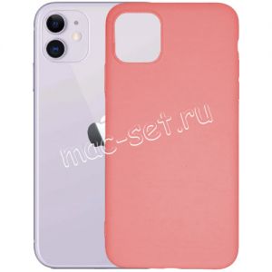 Чехол-накладка силиконовый для Apple iPhone 11 (розовый 1.0мм) матовый