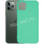 Чехол-накладка силиконовый для Apple iPhone 11 Pro Max (бирюзовый 1.0мм) матовый