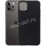Чехол-накладка силиконовый для Apple iPhone 11 Pro (черный 1.0мм) матовый