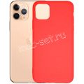 Чехол-накладка силиконовый для Apple iPhone 11 Pro Max (красный 1.0мм) матовый