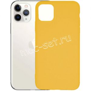 Чехол-накладка силиконовый для Apple iPhone 11 Pro (желтый 1.0мм) матовый