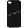 Чехол-накладка силиконовый для Apple iPhone 4 / 4S (черный 1.2мм)