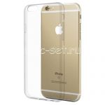 Чехол-накладка силиконовый для Apple iPhone 6 / 6S (прозрачный 0.5мм)