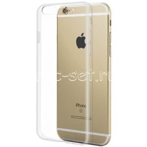 Чехол-накладка силиконовый для Apple iPhone 6 Plus / 6S Plus (прозрачный 1.0мм)