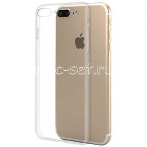 Чехол-накладка силиконовый для Apple iPhone 7 Plus / 8 Plus (прозрачный 1.0мм)