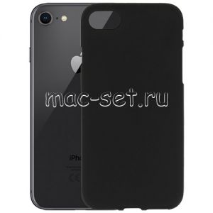 Чехол-накладка силиконовый для Apple iPhone 7 / 8 (черный 1.2мм)