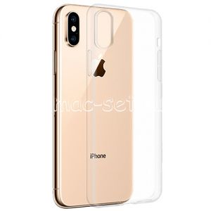 Чехол-накладка силиконовый для Apple iPhone X / XS (прозрачный 0.5мм)