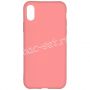 Чехол-накладка силиконовый для Apple iPhone X / XS (розовый 1.0мм) матовый
