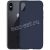Чехол-накладка силиконовый для Apple iPhone X / XS (синий 1.0мм) матовый