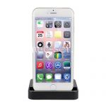 Док-станция для Apple iPhone 5 / 5S / 6 / 6S / 6 Plus / 6S Plus / 7 / 7 Plus (черная)