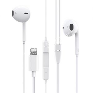 Гарнитура Borofone BM32 Original Series Lightning (белая)