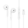 Гарнитура Hoco L9 Original Series Earphone Lightning Connector (белая)
