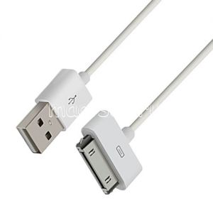 Дата-кабель для Apple 30-контактный разъем 1м (белый)