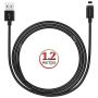 Дата-кабель для Apple Lightning 1.2м магнитный Borofone BU1 MagJet (черный)