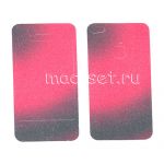 Виниловая наклейка "Арт" для Apple iPhone 4 / 4S [комплект] (красно-черная)