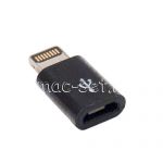 Переходник microUSB - Apple 8 контактный разъем Lightning (черный)