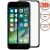 Защитное стекло 3D для Apple iPhone 7 / 8 [клеится на весь экран] с силиконовой рамкой (черное)