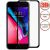 Защитное стекло 3D для Apple iPhone 7 Plus / 8 Plus [клеится на весь экран] с силиконовой рамкой (черное)