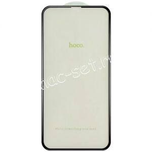 Защитное стекло 3D для Apple iPhone 11 Pro [клеится на весь экран] Hoco Nano A12 (черное)