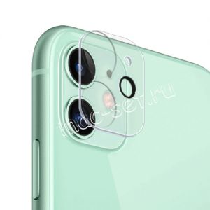 Защитнoе стекло 3D для камеры Apple iPhone 11 с фокусировкой вспышки