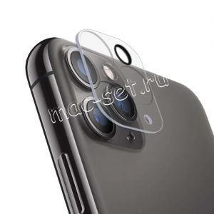 Защитнoе стекло 3D для камеры Apple iPhone 11 Pro / 11 Pro Max с фокусировкой вспышки