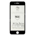 Защитное стекло 3D для Apple iPhone 6 Plus / 6S Plus [изогнутое клеится на весь экран] (черное)
