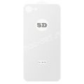 Защитное стекло 3D для Apple iPhone 7 / 8 заднее [изогнутое клеится полностью] (белое)