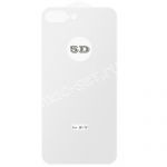 Защитное стекло 3D для Apple iPhone 7 Plus / 8 Plus заднее [изогнутое клеится полностью] (белое)