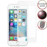 Защитное стекло для Apple iPhone 6 / 6S [клеится на весь экран] Aiwo (белое матовое)