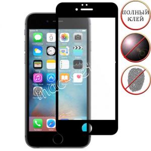 Защитное стекло для Apple iPhone 6 / 6S [клеится на весь экран] Aiwo (черное матовое)