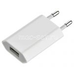 Сетевое зарядное устройство 1xUSB 1000mA для Apple iPhone (белое)