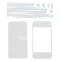 Виниловая наклейка (комплект) для Apple iPhone 4 / 4S (белая)
