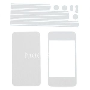 Виниловая наклейка (комплект) для Apple iPhone 4 / 4S (белая)