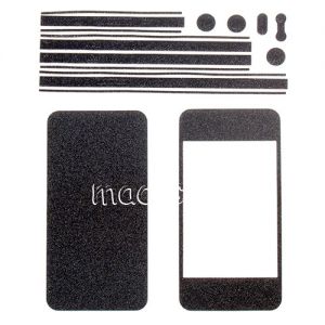 Виниловая наклейка (комплект) для Apple iPhone 4 / 4S (черная)