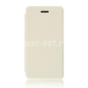 Чехол-книжка кожаный для ASUS PadFone mini 4.3 A11 (белый)