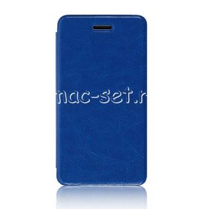 Чехол-книжка кожаный для ASUS PadFone mini 4.3 A11 (синий)