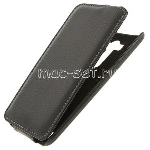Чехол-книжка вертикальный флип кожаный для ASUS ZenFone 2 Laser ZE550KL (черный) UpCase