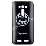 Чехол-накладка силиконовый для ASUS ZenFone 2 Laser ZE550KL с принтом (Надпись F**c Em)