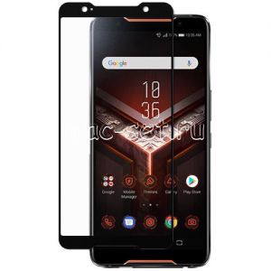 Защитное стекло для ASUS ROG Phone ZS600KL [на весь экран] (черное)