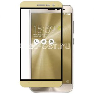 Защитное стекло для ASUS ZenFone 3 ZE520KL [на весь экран] (золотистое)