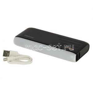 Внешний аккумулятор Remax Proda Time 12000 mAh [2 USB 1000/2100mA] (черный)