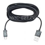 Дата-кабель microUSB 3 метра (черный)