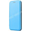 Чехол-книжка кожаный для Huawei P Smart (2019) (голубой) Fashion Case
